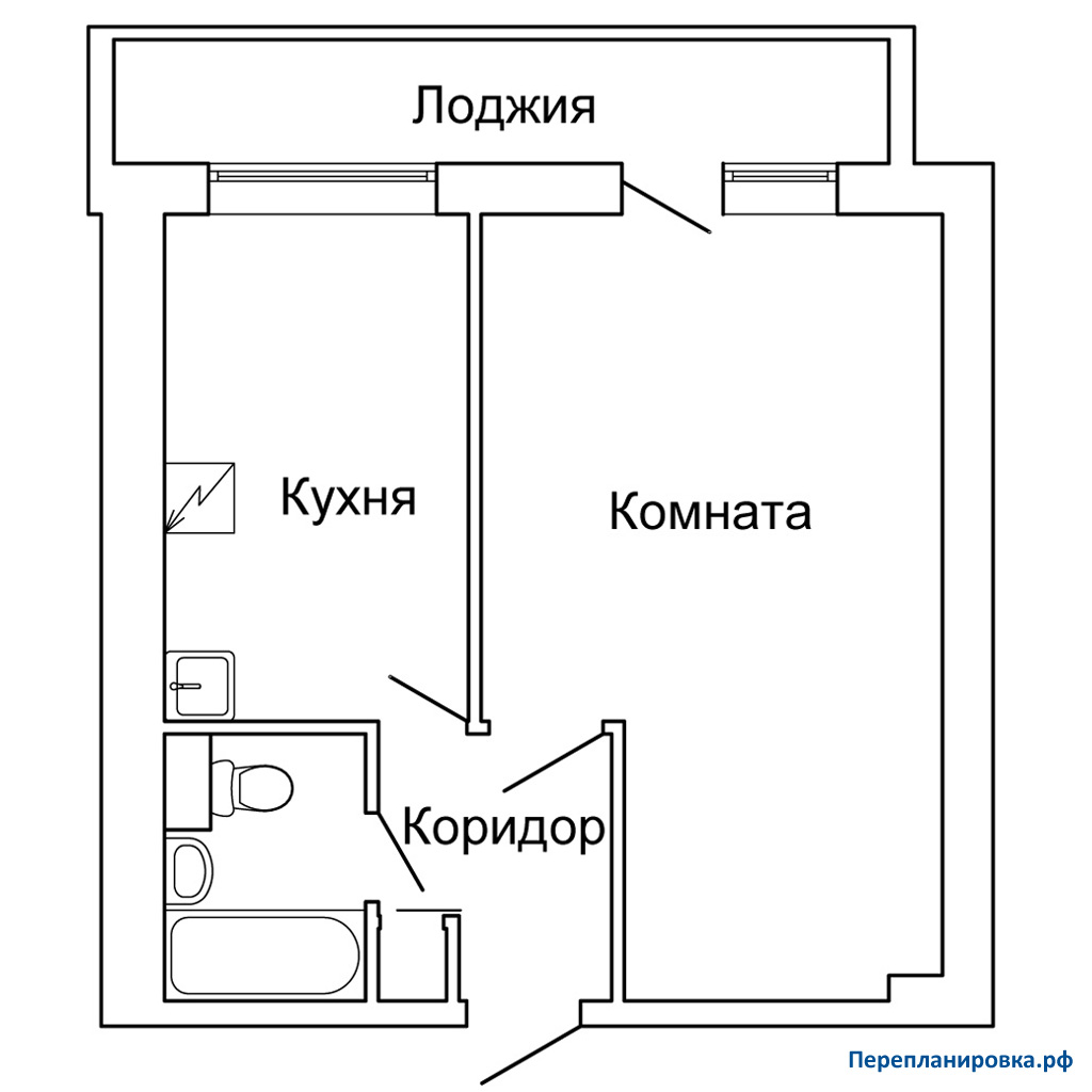 Схема Однокомнатной Квартиры Фото